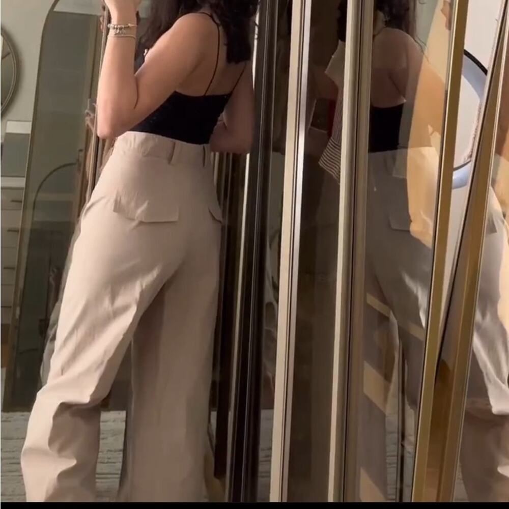 ZARA CULOTTES WITH TOPSTITCHING - Picture 4 of 14